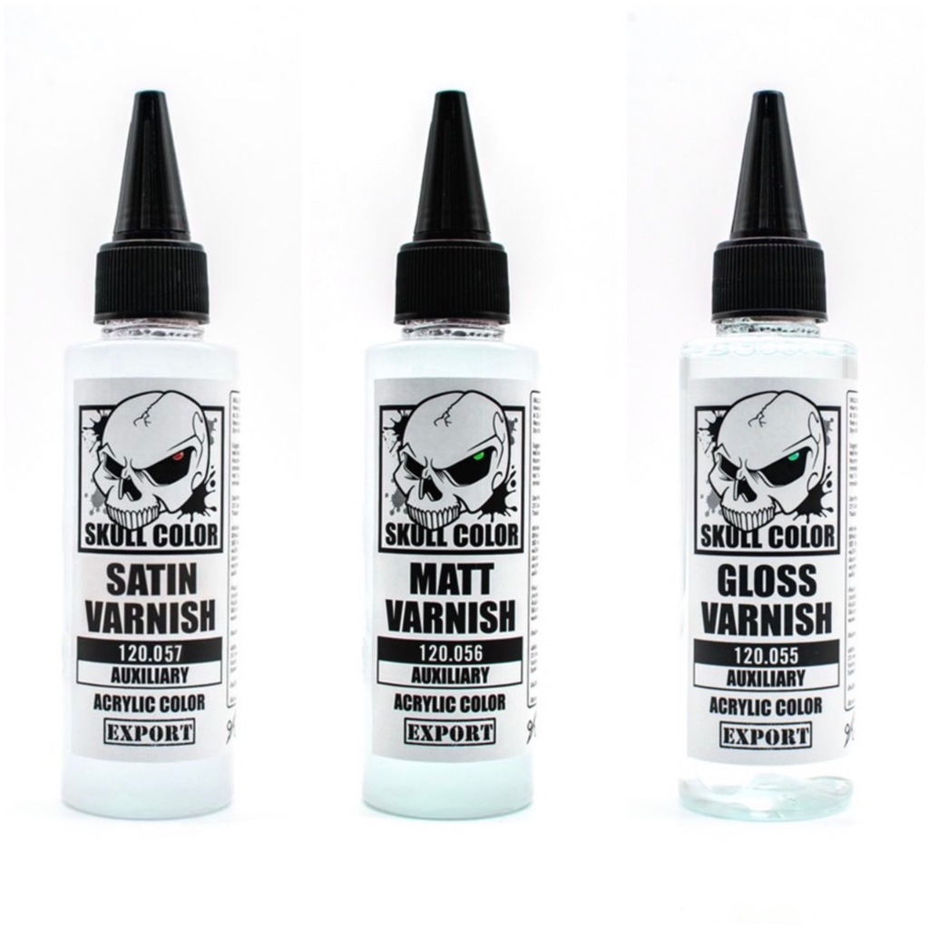 สีงานพ่นแอร์บรัช Skull Color - Clear Auxiliary ( กลุ่มสีเคียร์เคลือบ)