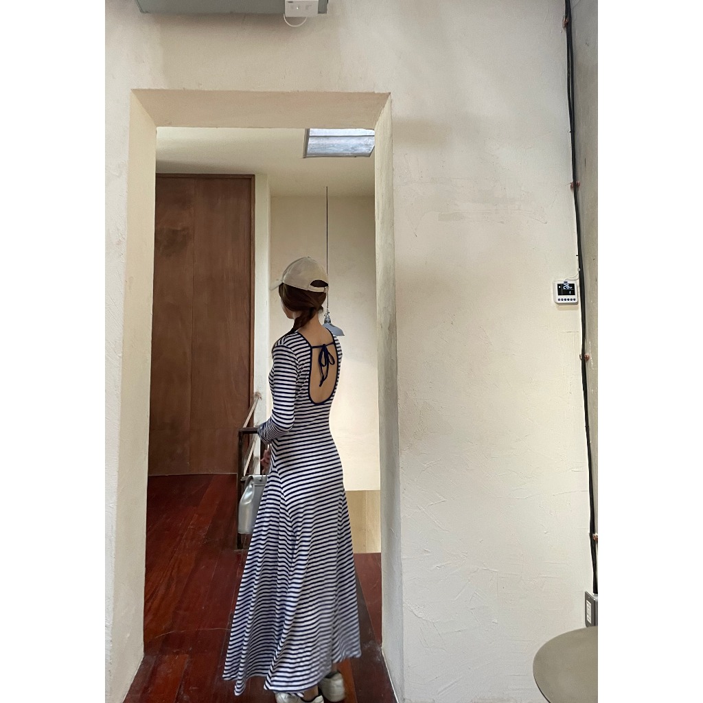 Dressupcorner Stripe Maxi Dress DCN01240