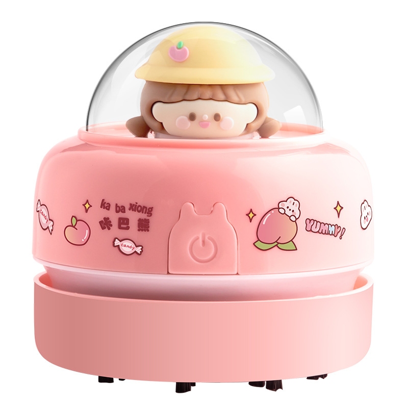 🔥จัดส่งจากกรุงเทพ🔥เครื่องดูดฝุ่นขนาดเล็ก แบบพกพา รูปทรงการ์ตูนน่ารัก สามารถดูดซับขี้กบปากกาและฝุ่นบนโต๊ะได้ - รูปที่ 7