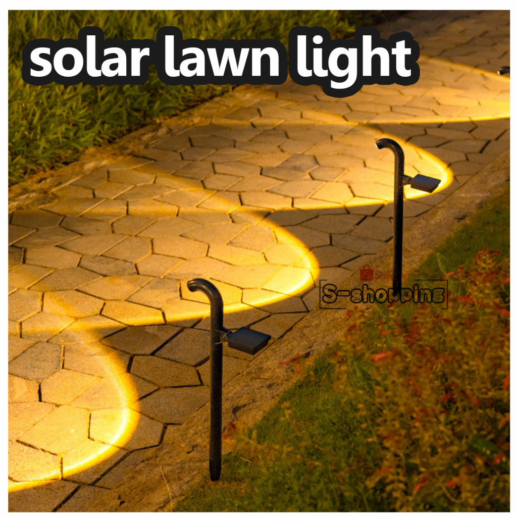 (1PCS) SL-508 ไฟเหลือง โคมไฟตกแต่ง ไฟโซล่าเซลล์ ไฟปักสนาม Solar LAWN light 1 LED ไฟทางเดิน