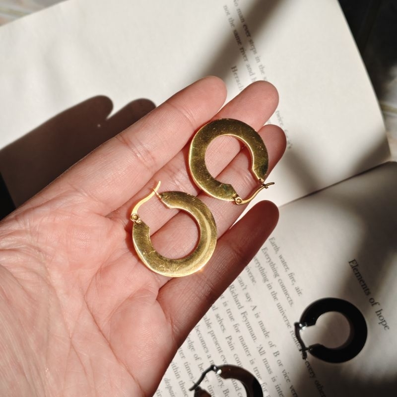 Flat Earrings hoops 💞