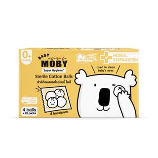Baby Moby Sterile Eyes Cotton Balls สำลีก้อนเช็ดตาเด็กทารก ร…
