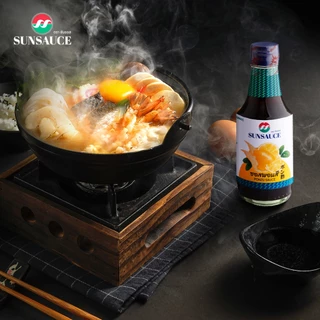 น้ำจิ้มพอนสึ Ponzu Sauce น้ำจิ้มพอนสุ น้ำจิ้มพอนซึ ปอนซึ ขวด 190 กรัม - SUNSAUCE(ซันซอส)