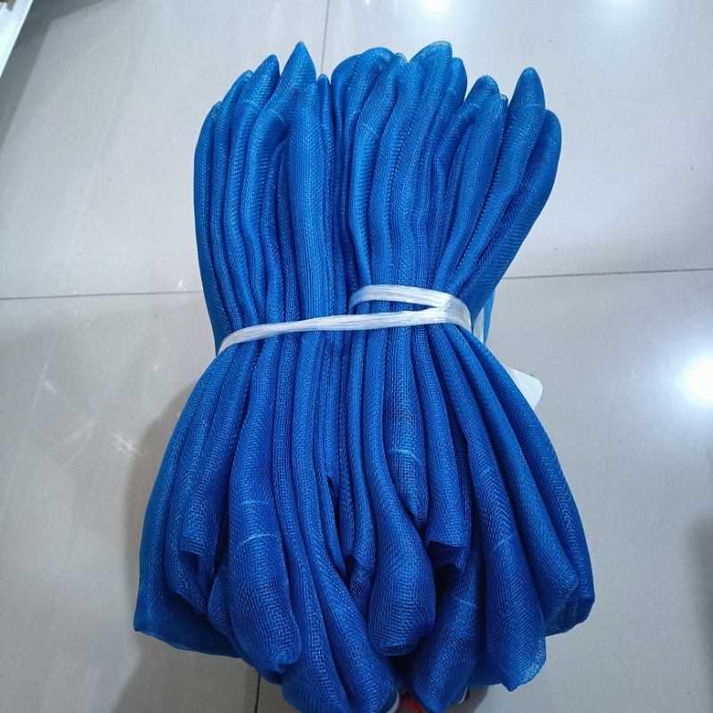 แพค10ใบ ถุงตาข่ายฟ้า120*150ซม. ถุงตาข่ายใส่ของขนาดใหญ่ ถุงห่อผลไม้ - รูปที่ 7