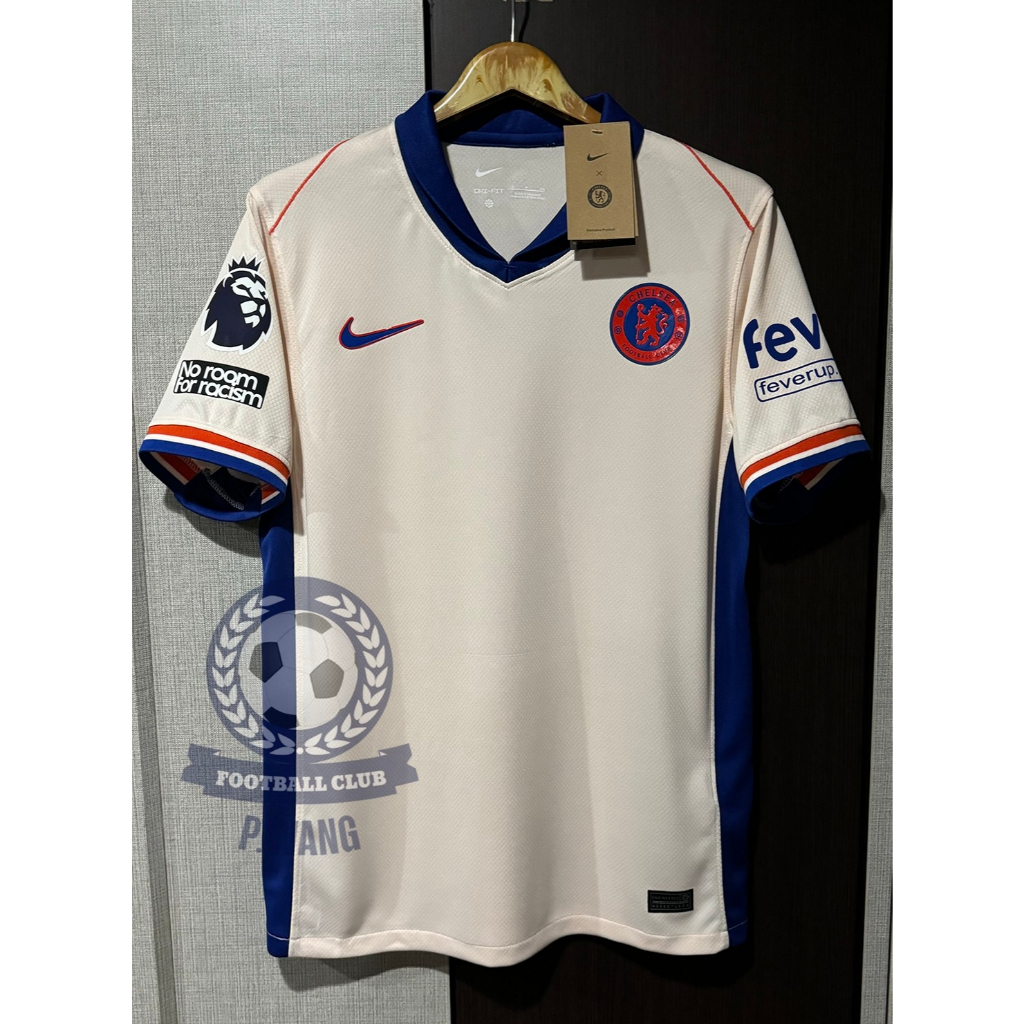 New!! เสื้อฟุตบอลทีม เชลซี Away ชุดเยือน เกรดแฟนบอล 2024/25 ฟลูออฟชั่นพร้อมอาร์มและเบอร์ชื่อนักเตะEPL เชลซี-ครบทุกคน