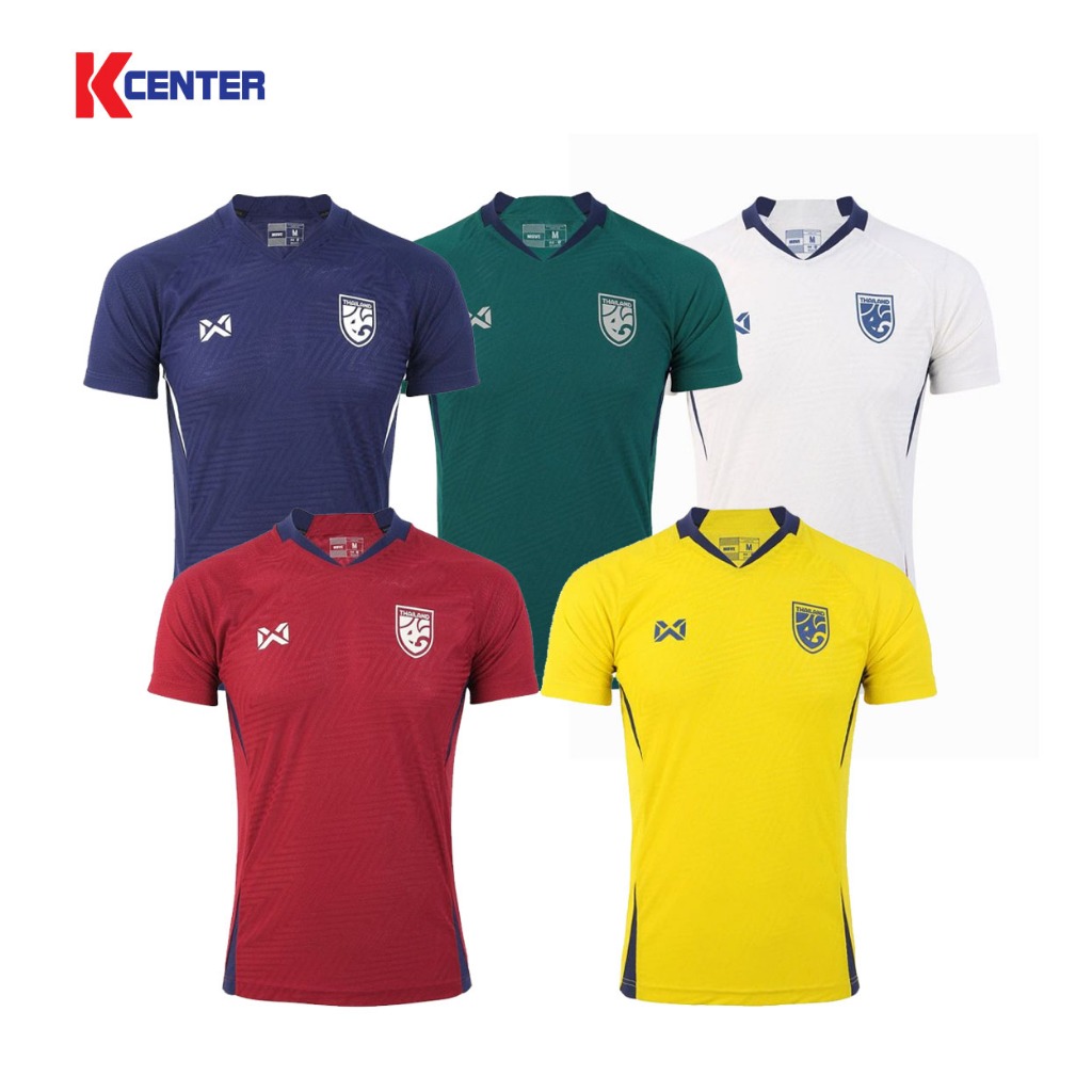 Warrix ชุดแข่งขันสำหรับแฟนบอล รุ่น WA-243FBATH52 THAILAND NATIONAL FOOTBALL JERSEY REPLICA 2024-25