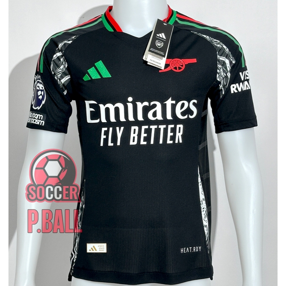 ใหม่ !! เสื้อบอล [PLAYER] อาร์เซนอล Away เยือน 2024/25 เกรดนักเตะ ฟลูออฟขั่นพร้อมอามและเบอชื่อพรีเมียร์ลีก EPL + NoRoom