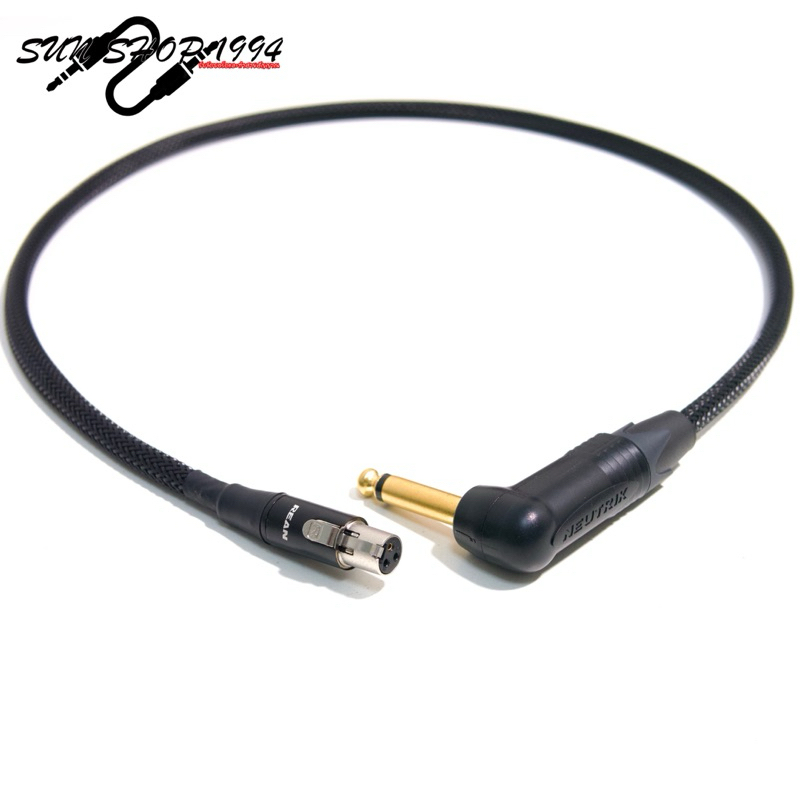 สายไวเลส ( Wireless ) mini XLR 3pin to Phone 6.35 ( ขนาด 60 cm. )​