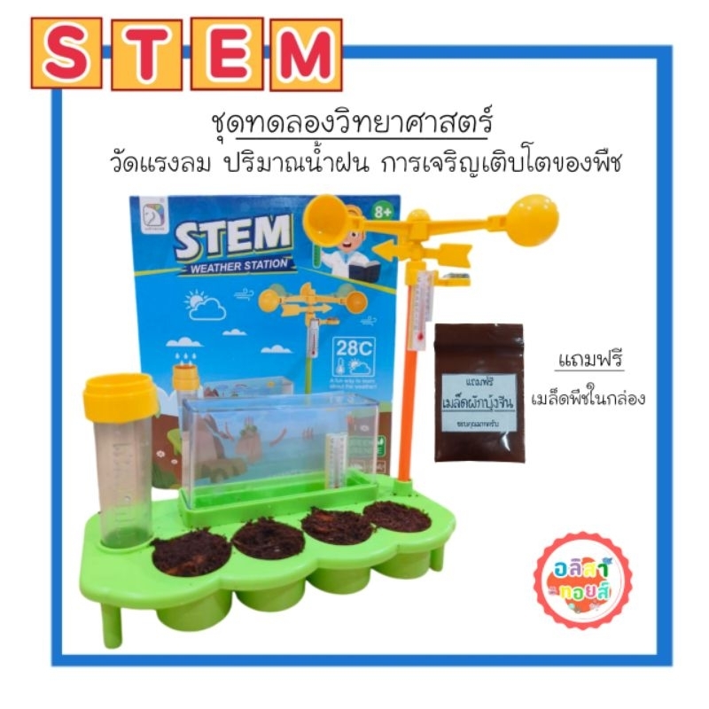 👑พร้อมส่ง👑 DIY ชุดทดลองวิทยาศาสตร์ Stem Weather Station ปลูกต้นไม้+พร้อมเมล็ดพันธ์