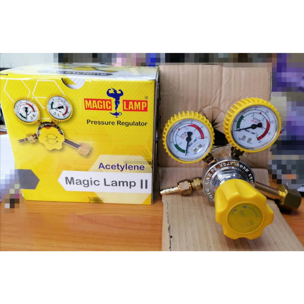 เกจ์วัดแรงดัน Acetylene Magic lamp II  หน้าปัด 2"  M14x18