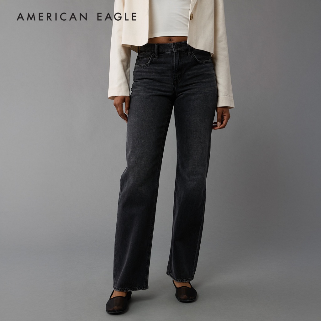 American Eagle Strigid High-Waisted Stovepipe Ripped Jean กางเกง ยีนส์ ผู้หญิง เอวสูง (WSV 043-5016-045)