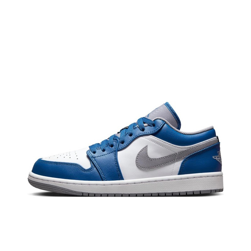 (พร้อมส่ง) รองเท้า Nike Air Jordan 1 Low True Blue ของแท้100%