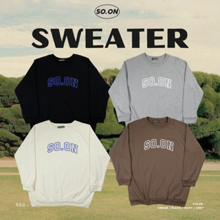 SO.ON Sweater เสื้อสเวตเตอร์แขนยาว (ใส่โค้ด WYLUNJ ลดทันที 45.- )