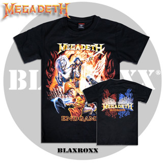 Blaxroxx เสื้อลิขสิทธิ์แท้ Megadeth (MGD002) ผ้า Supersoft cotton