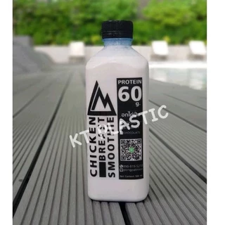 ขวดพลาสติก ขนาด 500 ml ทรงเหลี่ยมเรียบ หนาพิเศษ 25 กรัม (50 ใบ/100 ใบ+พร้อมฝา เลือกสีฝาได้) ขวด บรรจุเครื่องดื่ม ใส PET