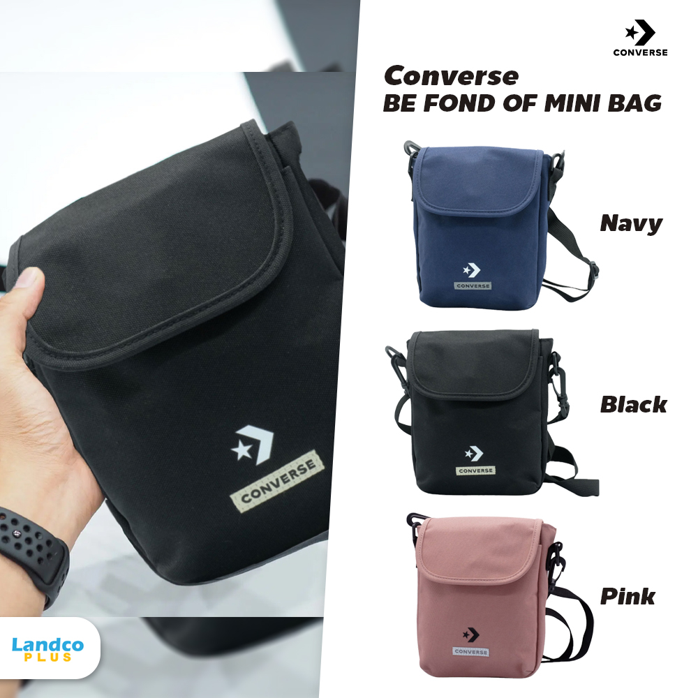 Converse Collection กระเป๋าสะพายข้าง Mini Bag Be Fond Of 1261810CF3PIXX / 1261810BF3NAXX / 1261810AF3BKXX (890)