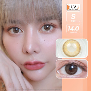 Honey bee (Brown) ค่าสายตา 0.00-10.00 คอนแทคเลนส์