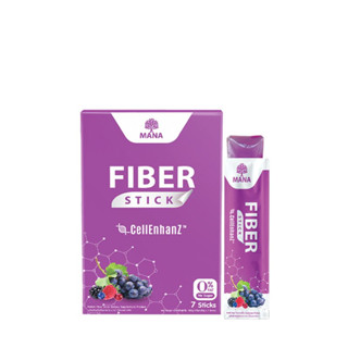 MANA Fiber Stick มานาไฟเบอร์ สติ๊ก ไฟเบอร์เจลลี่ ช่วยขับถ่าย [บรรจุ 7 ซอง/กล่อง][ของแท้ 100%]