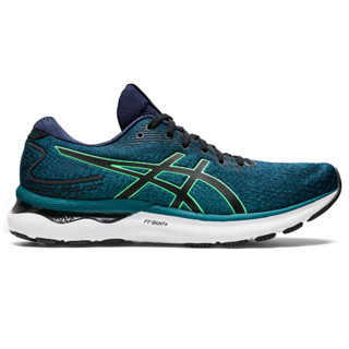 ASICS :  GEL-NIMBUS 24 MEN RUNNING ผู้ชาย รองเท้าวิ่ง ของแท้  VELVET PINE/NEW LEAF