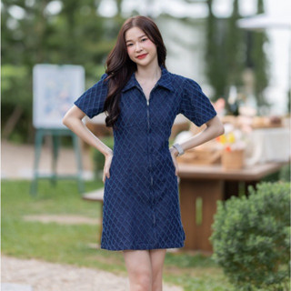 Marchroom.bkk - Alice denim dress - dark blue