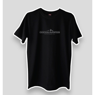 CASCADS เสื้อยืดคอตอตแท้ (XL-3XL)อก54ใส่ได้