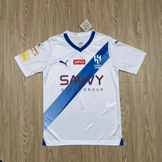 เสื้อบอล อัล ฮิลาล Al Hilal 2023/24 เนื้อผ้าโพลีเอสเตอร์แท้ เกรดแฟนบอล AAA