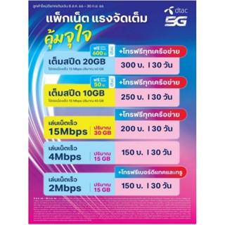 แพ็กเน็ตแรงจัดเต็ม+โทรฟรีทุกค่าย