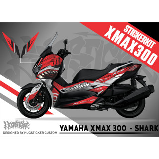 สติ๊กเกอร์สสำหรับติดรถ X-MAX - ลาย Shark