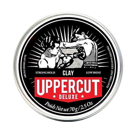 แว๊กจัดแต่งทรงผม Uppercut Deluxe - Clay, Strong Hold, Low Shine, 2.5 Ounces