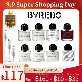 ขายน้ำหอมแบรนด์แท้ 100% Byredo Mojave Ghost &amp; Blanche &amp; Bal dAfrique &amp; Rose Of No Mans Land EDP 2ml/5ml/10ml