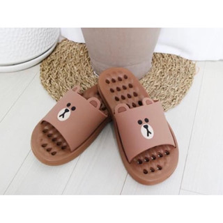 พร้อมส่ง✅ Brown Super Soft Bath Slipper รองเท้าแตะไว้ใช้ในห้องน้ำ เดินในออฟฟิศ