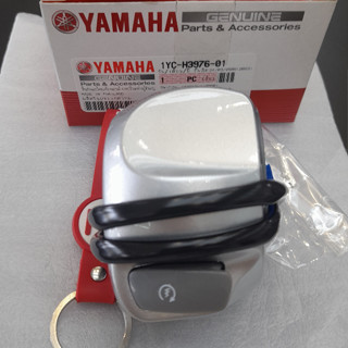 1YCH397601 สวิทช์แฮนด์ขวา สีเทา Fino-115fi ฟีโน่หัวฉีด แท้ Yamaha 1YC-H3976-01