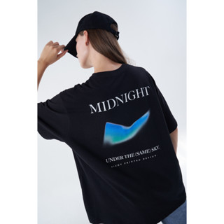 picht Midnight tee - under the same sky collection เสื้อ oversize สกรีนลายกราฟฟิค