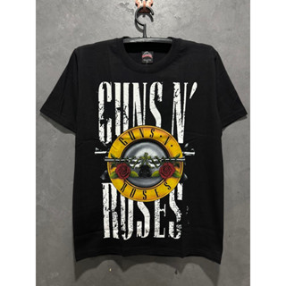 เสื้อยืดGuns n’Roses เรืองแสงป้ายRocktees ผ้าคอตตอน 100