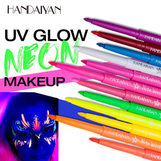 ปากกาสีแต่งหน้า / glow neon makeup / สีนีออนสีเรืองแสง