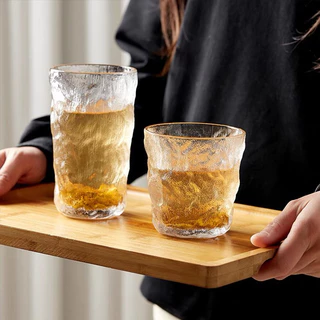 แก้วน้ำดื่ม ใส่นมชากาแฟ จับถนัดมือแบบหนา พร้อมกล่อง