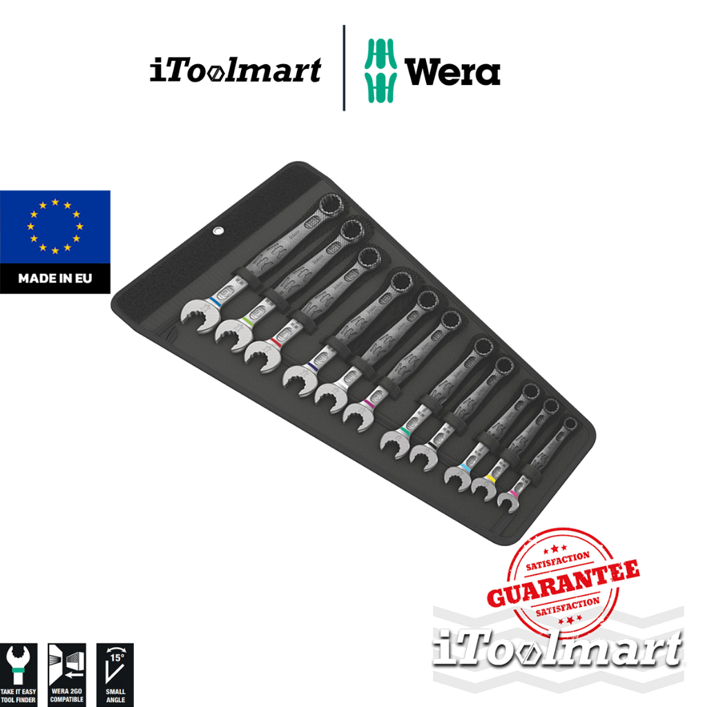 WERA ประแจแหวนข้าง 6003 Joker 11 Set 1 05020231001 ชุด 11 ชิ้น