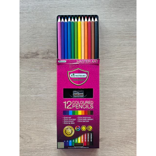 สีไม้ Master Art Premium Grade แท่งยาว 12 สี