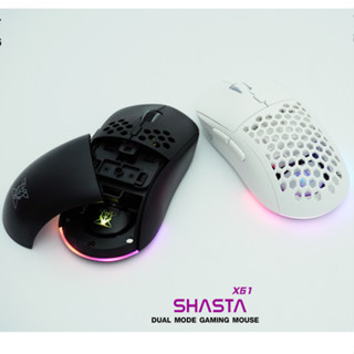 เมาส์เกมมิ่งไร้สาย NUBWO SHASTA X61 ไฟ RGB Dual Mode 2.4Ghz