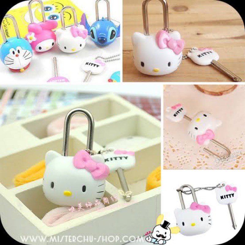 แม่กุญแจล็อคคิตตี้น่ารักราคา89฿