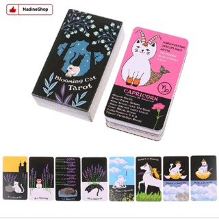 Blooming Cat Tarot พร้อมไพ่สำรับพิเศษ Zodiac Cards ราศี พร้อมส่งจากไทย (พร้อมส่ง🇹🇭)