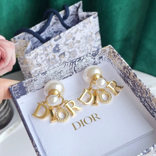 New!! D Earrings Dior งานแท้ 100%