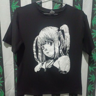 เสื้อยืดมือสอง ต่างประเทศ ลายการ์ตูน ตัวละครใน Death Note : อามาเนะ มิสะ  Size M.อก20/ยาว25