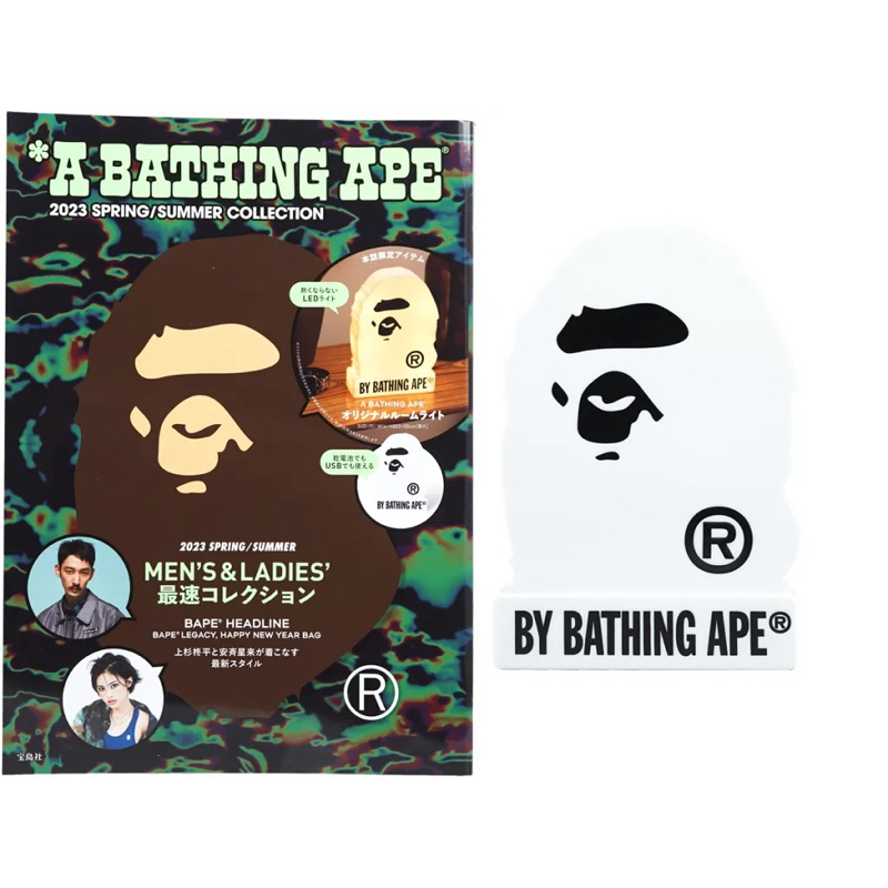 มีโค้ดลด 30% ทัก ib ใหม่ แท้ โคมไฟ ไฟแต่งห้อง USB 3AAA CHANEL2HAND99 A BATHING APE 2023 BAPE SPRING APE HEAD room light
