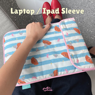 𝗡𝗲𝘄 Laptop / iPad sleeve💻👛🧤 กระเป๋าใส่คอม ไอแพด นุ่มนิ่ม สามารถจุได้เยอะ ถือแล้วไม่พองๆ🍎 l plaifah.postcard