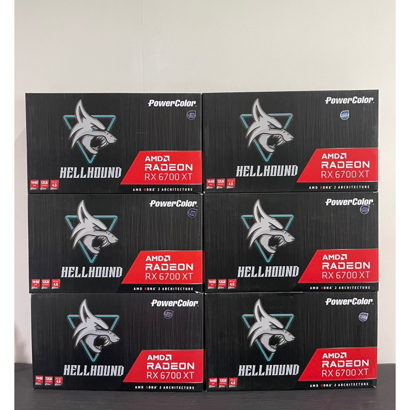 VGA (การ์ดแสดงผล) POWERCOLOR HELLHOUND AMD RADEON RX 6700 XT 12GB GDDR6 มือสอง ประกันร้าน 1เดือน