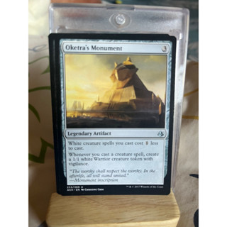 การ์ด MTG Oketra’s Monument Artifact Magic the Gathering EDH รุ่น AKH สภาพ Nm