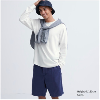 Uniqlo เสื้อยืด SOFT TOUCH คอกลม แขนยาว