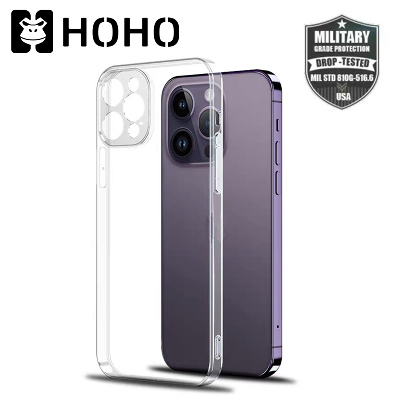 ZM🔥เคสใสขอบเหลี่ยม🔥เคสใส ใช้สำหรับ iPhone 17 Air 16e 6 7 8 Plus + XS XR Max SE 11 12 13 14 15 16 17 Pro Max TPU Case