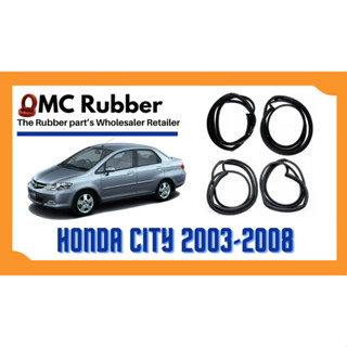 ยางขอบประตู Honda City 2003-2008 ตรงรุ่น ฝั่งประตู [Door Weatherstrip]